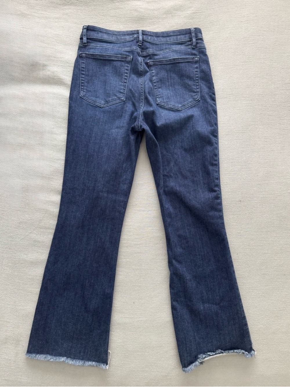 FRAME LE CROP MINI BOOT NAPLES FRAYED DESIGNER JEANS SZ 28 - Picture 8 of 16